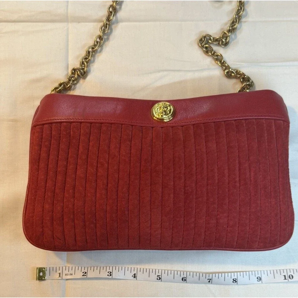 ✨👜 Vintage Anne Klein Gold Calderon Clutch Shoulder Bag 💛